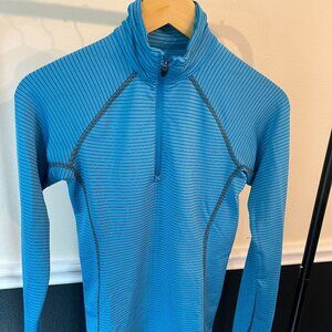 Women's Eddie Bauer First Ascent FreeHeat Pro Long Sleeve Qtr Zip, Size XS, Blue